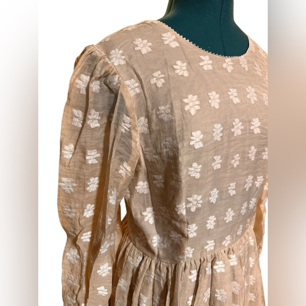 NWT CLC Corey Lynn Calter Divine Ivory Floral V Back Mini Dress Size Large - Picture 7 of 16